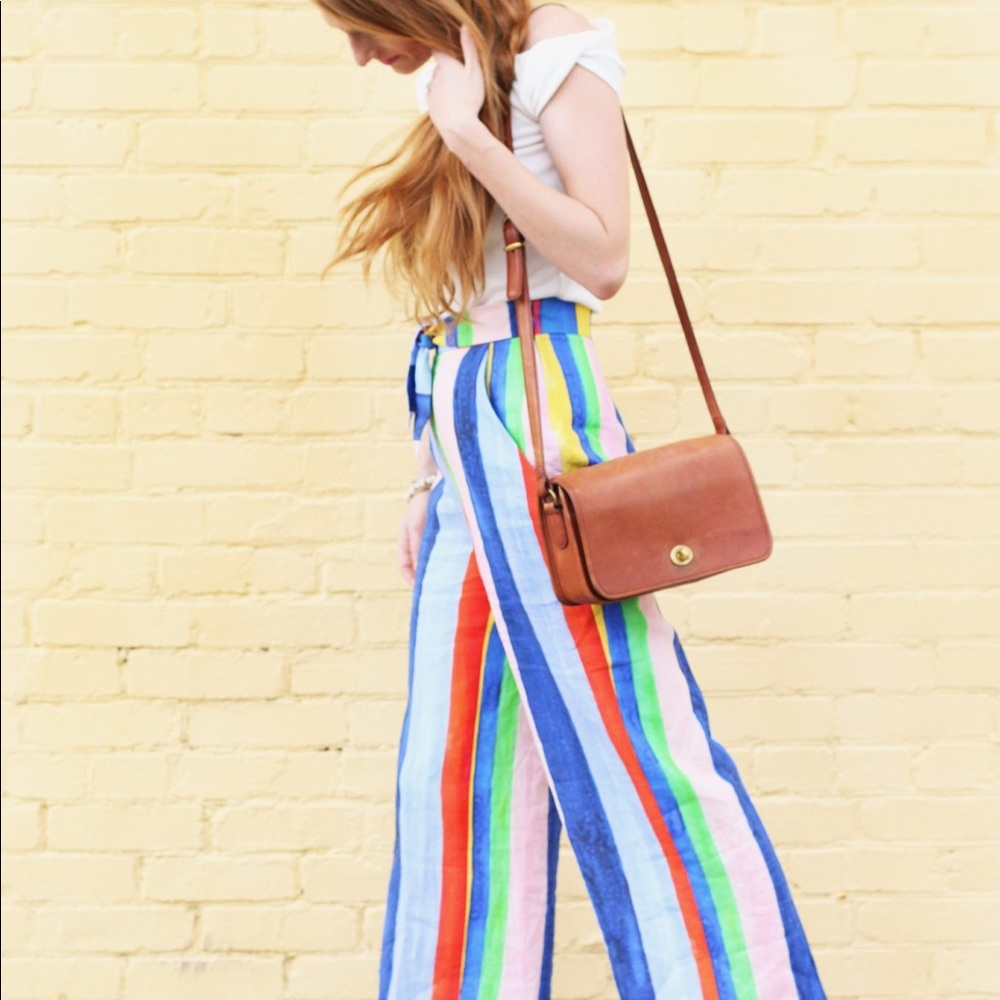 Mara Hoffman Size 2 Rainbow Linen Pants.